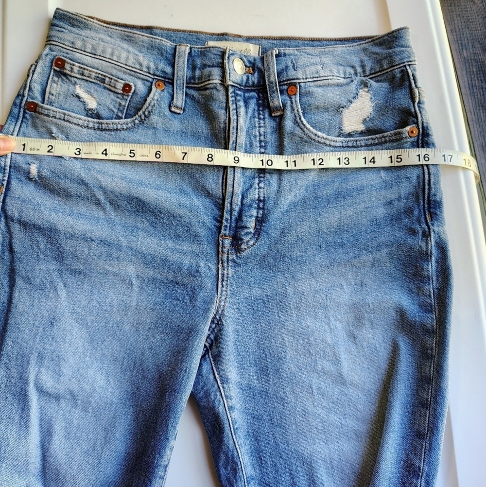 Madewell the perfect vintage high-rise ripped jeans Women's denman wash sz 27. - Picture 14 of 17